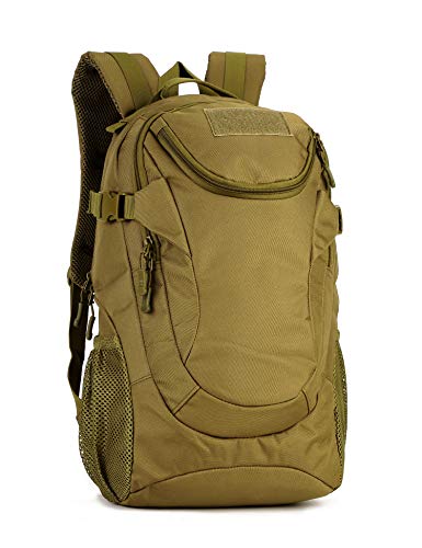 Yakmoo Backpack Wasserdicht Rucksack Taktischer Militärstil Daypack Molle System Schultasche 25L für Outdoors von Yakmoo