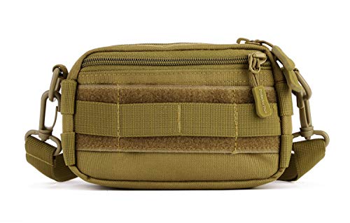 Yakmoo Taktische Militärische Brusttasche Schultertasche wasserdichte Molle System Hüfttasche Chest Sling Pack Crossbody Bag Umhängetasche Zubehör für den Rucksack für Outdoors von Yakmoo