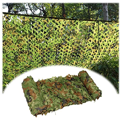 Tarnnetz Sonnenschutz Camouflage Netz 1.5x5M 2x6M 3x4.0M 6x8M 8x8M Waldlandschaft Bundeswehr Tarnung Net, Jagd Outdoor Garten Party Dekorationen Grünes Netzs Sonnenschirm(Größe:6 x 10m (19.69 x 32.8FT von Yaloy