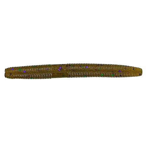 Yamamoto Unisex-Erwachsene Slim Worm 3", 10pk, Green Pumpkin with Large Senko Wurm, schmal, 7,6 cm, 10 Stück, grüner Kürbis mit großem, Multi, Einheitsgröße von Yamamoto