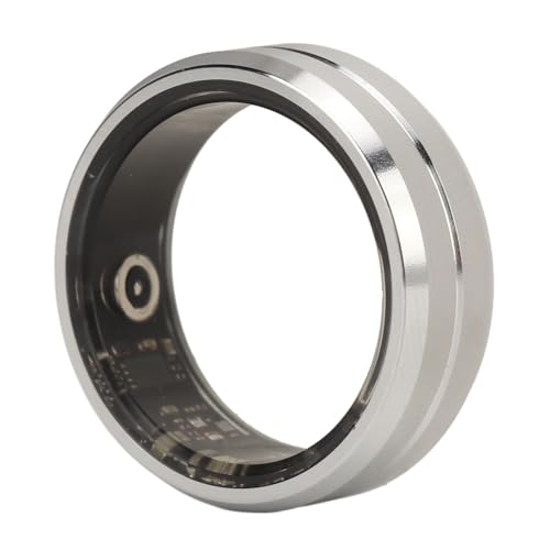 Yanmis Smart Ring, Bluetooth-Schlafüberwachung, Gesundheits-Tracker, Schlafüberwachung, IP68 Wasserdicht, Ferngesteuerte Fotoaufnahme, Smart Ring mit APP, Silber (Nr. 10) von Yanmis