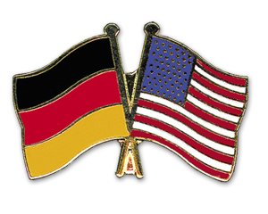 5er Pack Deutschland - USA Freundschaftspin Yantec Pin Flagge von Yantec Pins