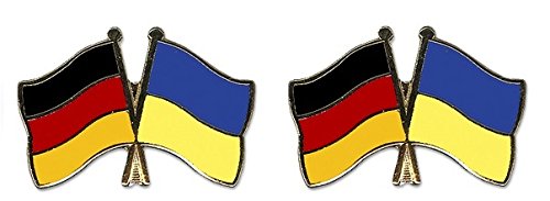 Yantec Freundschaftspin 2er Pack Deutschland Ukraine Pin Anstecknadel Doppelflaggenpin von Yantec Pins