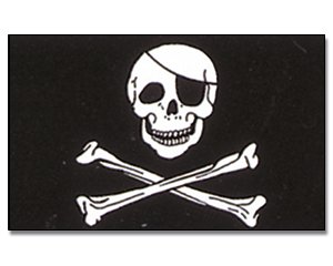 Yantec Bootsflagge Pirat ca. 26 * 40 cm Fahne von Yantec Flaggen