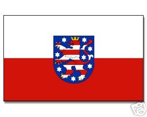 Yantec Bootsflagge Thüringen ca. 26 * 40 cm Fahne von Yantec Flaggen