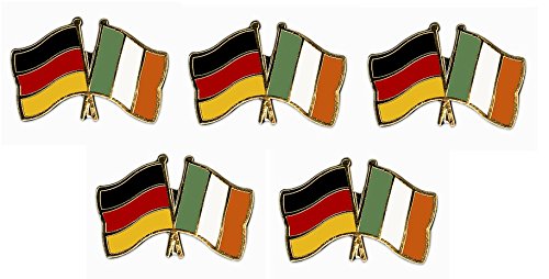 5er Pack Deutschland - Irland Freundschaftspin Yantec Pin Flagge von Yantec Pins