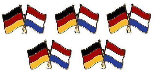 5er Pack Deutschland - Niederlande Freundschaftspin Pin Yantec Flagge von Yantec Pins
