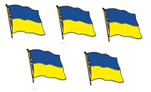 5er Pack Ukraine Flaggenpin Yantec Pin Flagge von Yantec® Pins