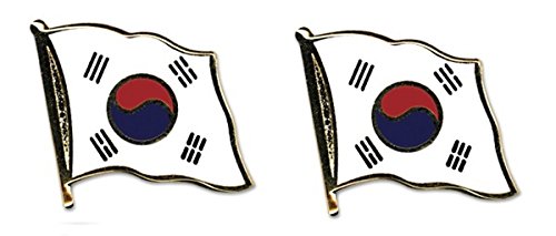 Yantec Flaggenpin 2er Pack Südkorea Pin Anstecknadel Fahnenpin von Yantec Pins