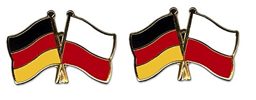 Yantec Freundschaftspin 2er Pack Deutschland Polen Pin Anstecknadel Doppelflaggenpin von Yantec Pins