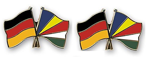 Yantec Freundschaftspin 2er Pack Deutschland Seychellen Pin Anstecknadel Doppelflaggenpin von Yantec Pins