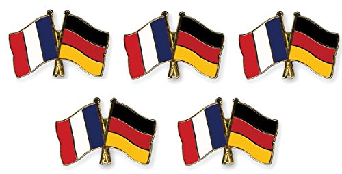Yantec Freundschaftspin 5er Pack Frankreich Deutschland Pin Anstecknadel Doppelflaggenpin von Yantec Pins