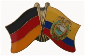 Yantec Freundschaftspin Deutschland-Ecuador Pin Flagge von Yantec Pins