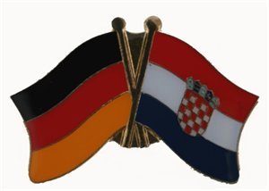 Yantec Freundschaftspin Deutschland-Kroatien Pin Flagge von Yantec Pins