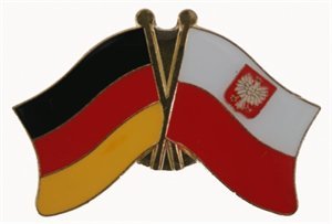 Yantec Freundschaftspin Deutschland-Polen mit Wappen Pin Flagge von Yantec Pins