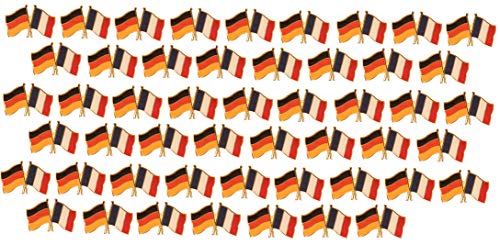 Yantec Pins 50er Pack Deutschland Frankreich Freundschaftspin Flagge von Yantec Pins