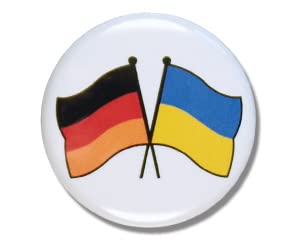 Yantec Pins Deutschland - Ukraine Freundschaftspin Button Flaggenpin Flagge von Yantec Pins