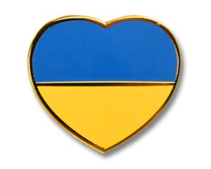 Yantec Pins Ukraine Herz Flaggenpin Flagge Anstecnadel von Yantec Pins
