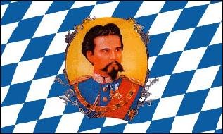 Bayern mit König Ludwig Flagge 60 * 90 cm von Yantec
