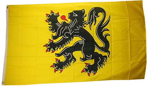Flandern (Belgien) Flagge Fahne 90 * 150 cm von Yantec