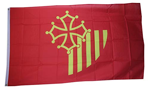 Yantec Languedoc Roussilon (FR) Flagge Fahne 90 * 150 cm von Yantec