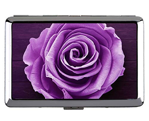 14 Zigarettenetui, Purple Flower Earth Rose Flower Kreditkartenetui von Yanteng