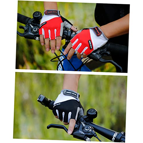 Yardenfun 1 Paar Unisex Fahrradhandschuhe Unisex Halbfingerhandschuhe Halbfinger Kurzhandschuhe Atmungsaktive Handschuhe von Yardenfun
