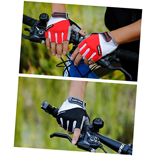 Yardenfun 1 Paar Unisex Halbfingerhandschuhe Atmungsaktive Handschuhe Halbfinger Kurzhandschuhe Unisex Fahrradhandschuhe von Yardenfun