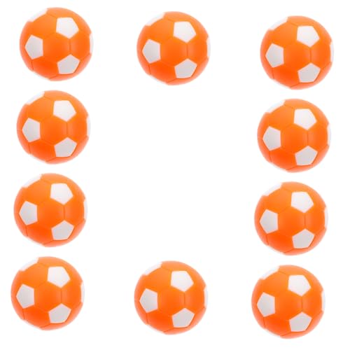 Yardwe 10 Stück Orange Weißer Fußball Ersatz Fußball Fußballmaschine Tischfußball Tischfußball Spielzubehör Tischfußball Schreibtischspiel Fußball Desktop Spiel Fußbälle Tischfußball von Yardwe