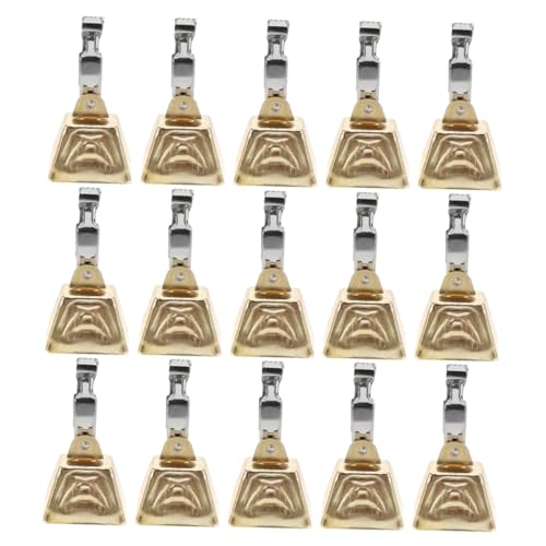 Yardwe 15 Stück Teiliges Angelruten Bissalarm Glocken Rostfreiem Stahl mit Clip Lauter Einfache Befestigung für Meeres und Nachtangeln Zuverlässiger Bissanzeiger für Angler von Yardwe