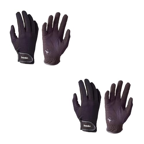 Yardwe 2 Paar Handschuhe Zum Reiten Warme Handschuhe Fahrradhandschuhe Skihandschuh Performance-Handschuhe Handschuhe Greifen Outdoor-Handschuhe Reitgerte Zubehör Mikrofaser von Yardwe
