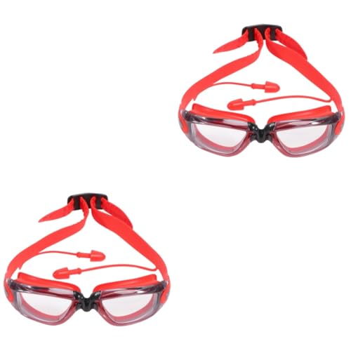 Yardwe 2 Stk Kinderschwimmbrille mit Ohrstöpsel googeln Antibeschlagbrille schwimmbrille anti fog anti fog schwimmbrille Taucherbrille Schwimmbrille für Kinder verbunden Schwimmausrüstung von Yardwe
