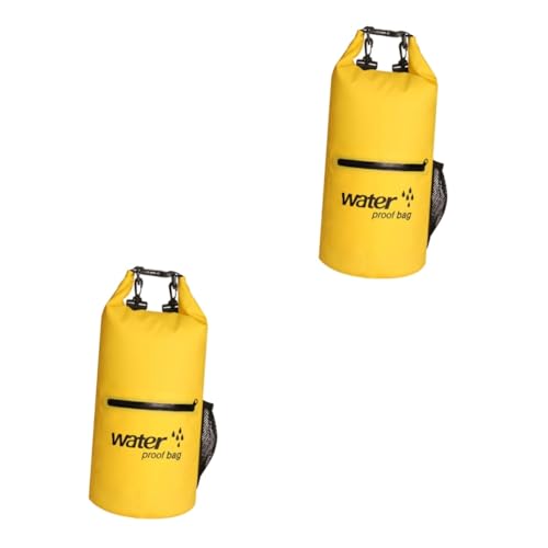 Yardwe 2 Stück Faltbare Aufbewahrungstasche Netzstoff PVC Ankerboje 10 L Wasser Schwimmtasche Rettungswerkzeug Für Schwimmende Aufblasbare Tasche Für Rafting PVC Schwimmboje von Yardwe