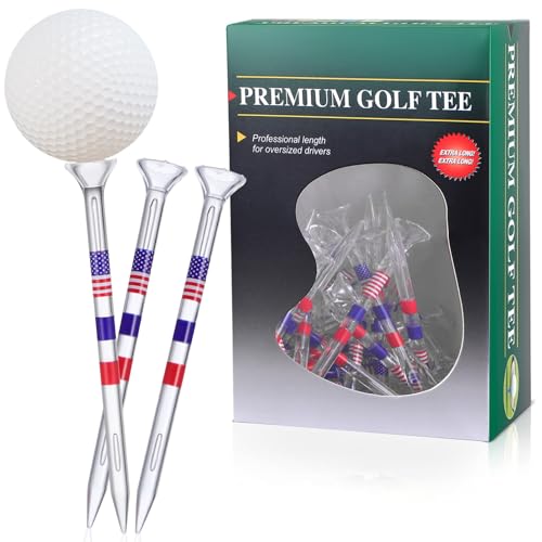Yardwe 50Er-Pack Golf-Tees Aus Kunststoff 3 1/4 Zoll Trainings-Golf-Tees Weiß von Yardwe