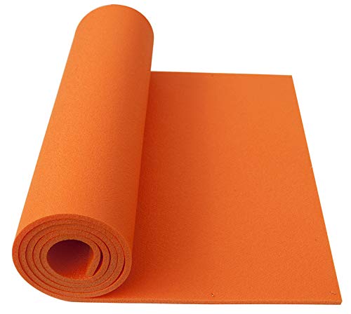Schaumstoff Campingmatte Gymnastikmatte Aerobic Yoga Matte 180 x 50 x 0,8 210g (orange) von Yate