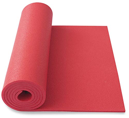 Schaumstoff Campingmatte Gymnastikmatte Aerobic Yoga Matte 180 x 50 x 0,8 210g (rot) von Yate