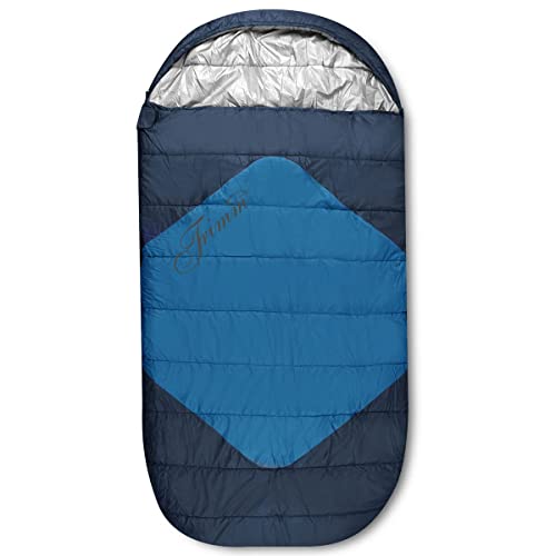 Trimm Outdoor XXL Deckenschlafsack - Divan Decken Schlafsack - Winter Schlafsack bis -28°C - 220cm x 110cm breit (blau) von Yate