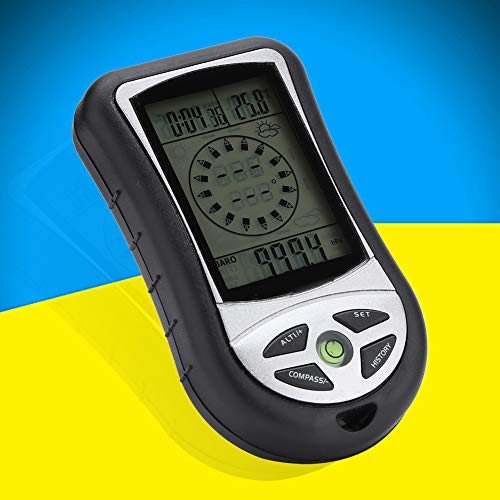 Yctze Multifunktionaler Digitaler Höhenmesser, Barometer, Kompass mit Wettervorhersage, Perfekt für Outdoor-Wanderungen und Vermessungen von Yctze