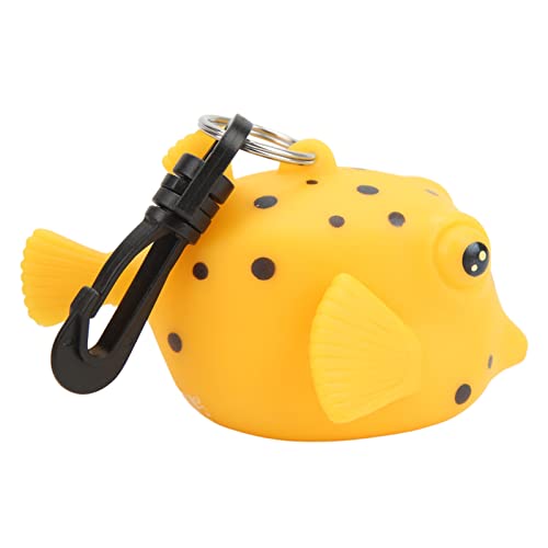 Yctze Te Atemreglerhalter Puffer Cartoon Fish Dive Mundstückabdeckung Atemreglerhalter der Zweiten Stufe mit Clip-Reglerhalter (gelb gefleckter Fisch) von Yctze