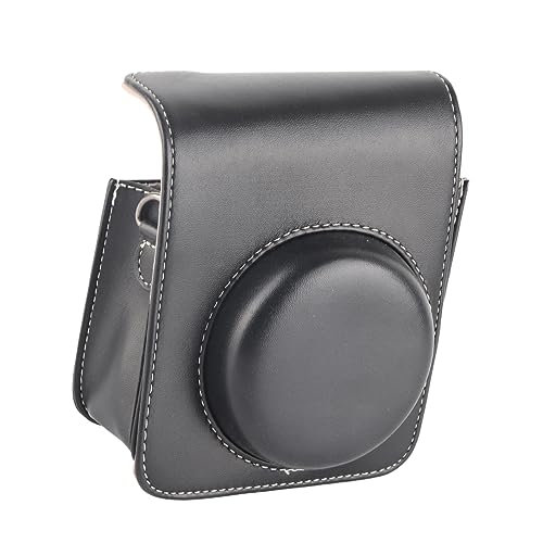 Yctze Verstellbarer Schultergurt, PU-Leder-Kameratasche, Wasserdicht und Stoßfest für 40 (Black) von Yctze