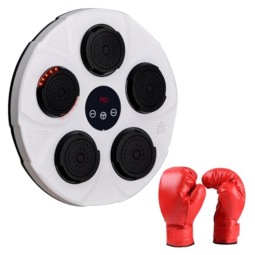 Smart Music Bluetooth Boxing Machine, Music Boxing Machine Boxmaschine Mit Boxhandschuhen,Wandhalterung für zu Hause Musikboxer, Augenreaktion Und Koordination Boxgeräte Für Kinder Und Erwachsene (C) von Yearninglife