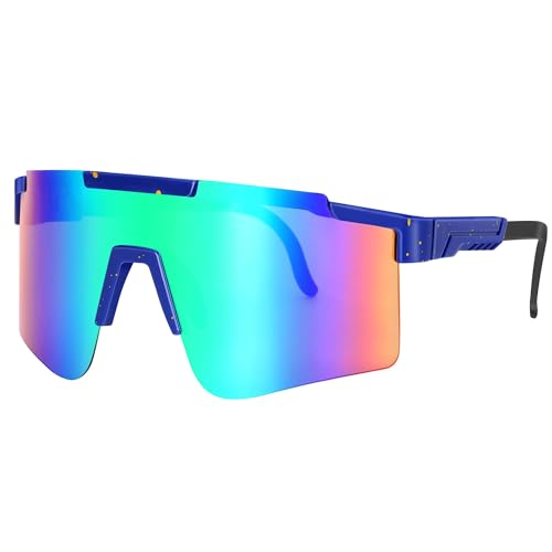 Yelid Fahrradbrille Schnelle Brille Rave Sonnenbrille Herren Damen Winddicht Uv 400 Schutzbrille Sportbrille Für Mtb Rennrad Radfahren Ski Golf Laufen Angeln von Yelid