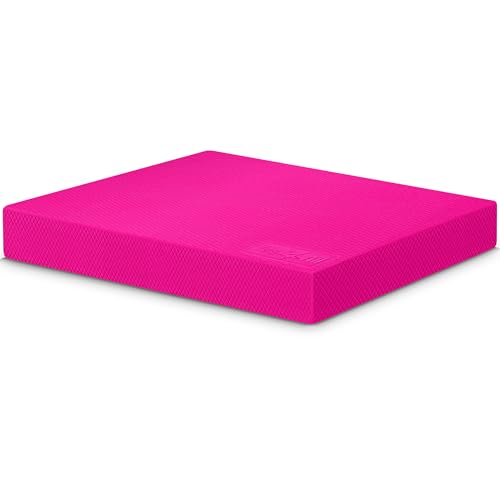 Yes4All MM7B Balance Pad L XL inkl, balance pad erwachsene für Stabilität; balance-pad für Fitness-Workout-Training Geeignet für zu Hause, Arbeit (Pink-L) von Yes4All