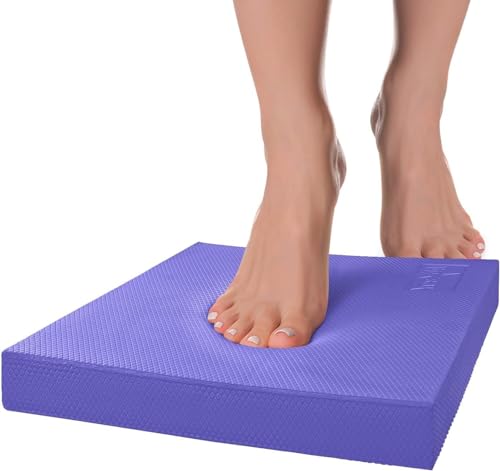 Yes4All CAAI Balance Pad L XL inkl, balance pad erwachsene für Stabilität; balance-pad für Fitness-Workout-Training Geeignet für zu Hause, Arbeit (Lila-XL) von Yes4All