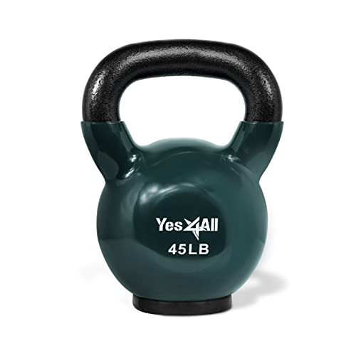 Yes4All Unisex-Erwachsene RZ7D Kettlebell, J. Mitternachtsgrün-20.5kg, 45Lb von Yes4All