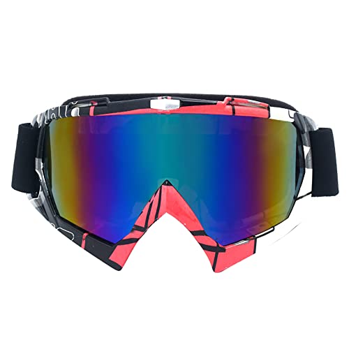 Yessetry Brille Snowboard Brille Anti UV Verstellbare Brille Offroad Outdoor Winddichte Sonnenbrille für Sport B von Yessetry