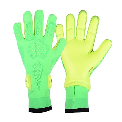 Yfenglhiry Fußball-Torwarthandschuhe mit Fingersave Handgelenkschutz, starker Halt, Torwarthandschuhe für Jugendliche und Erwachsene, Fußball-Torwarthandschuhe von Yfenglhiry