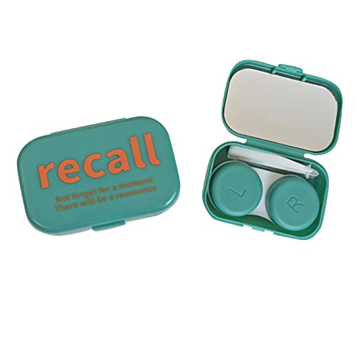 Yfenglhiry Kontaktlinsen-Reise-Kits, kleine tragbare Kontaktbox mit Pinzettenentferner, Werkzeug für den täglichen und Außenbereich, Reise-Kontaktlinsenbehälter mit Aufbewahrungsset, niedlich, klein, von Yfenglhiry