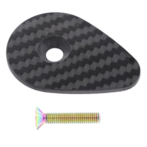 Yfenglhiry Vielseitige Karbonfaser-Headset-Oberkappe, einfach zu installieren, Vorbaukappe mit Schrauben für F12-Fahrräder, Lenker-Reparaturteil, Sportbegeisterte von Yfenglhiry