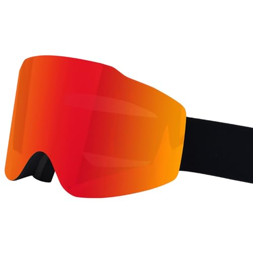 YiQinzcxg Kratzfeste Überbrille, Schneebrille, UV-Schutz, Anti-Beschlag, Snowboardbrille, Weitsicht, Skibrille für Herren und Damen, Mountain-Skibrille von YiQinzcxg